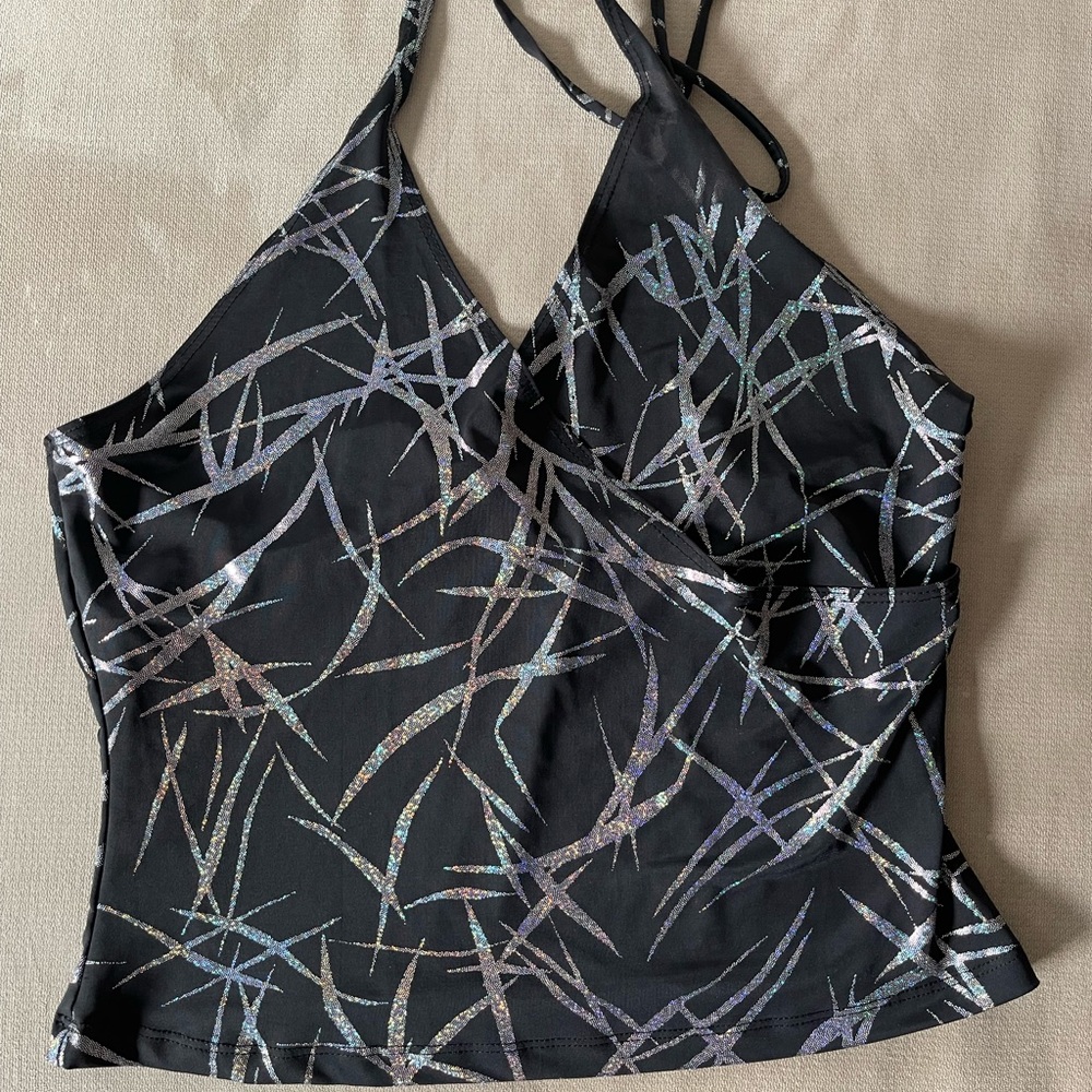 NWT 90s Halter Crop Top